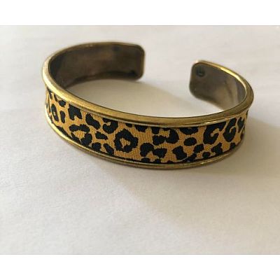   Bracelet leopard moutarde 