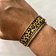   Bracelet leopard moutarde -1